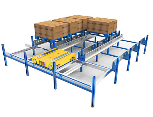 Heavy Duty 4 Way Shuttle Warehouse Automatic Storage Solution For Racking OEM