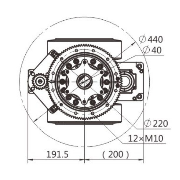 1500W AGV Steering Wheel Assembly Drives Horizontal Two Wheel Differential Series In One