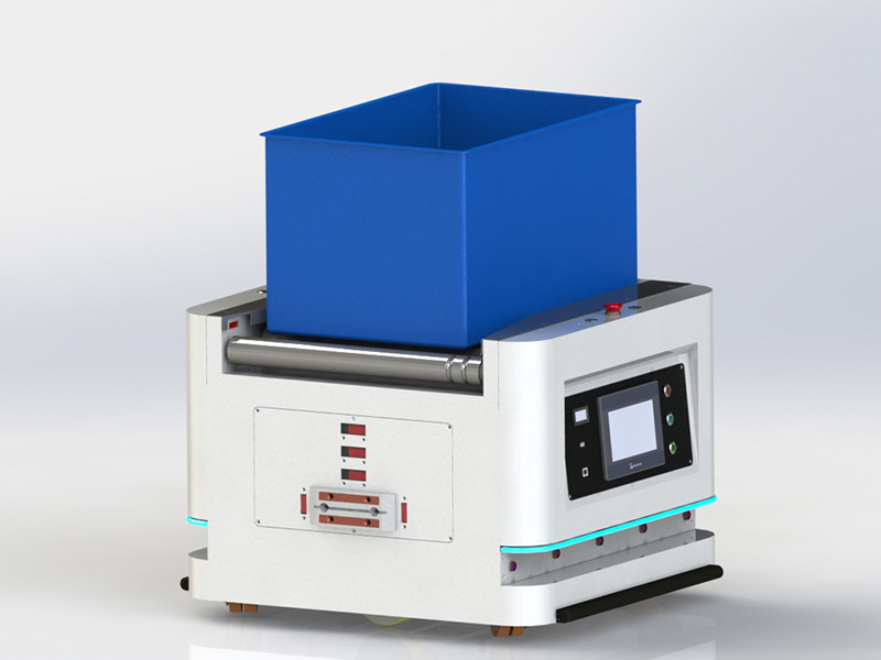 Custom Made AGV Automated Guided Vehicle Material Box Single Roller Backpack AGV Differential Drive