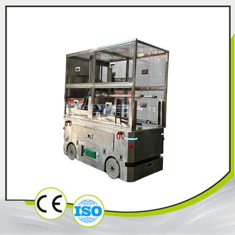 50KG Load AGV Automated Guided Vehicle Full Front-Moving Fork Picks Up LCD Panels Dust-Free Working Environment