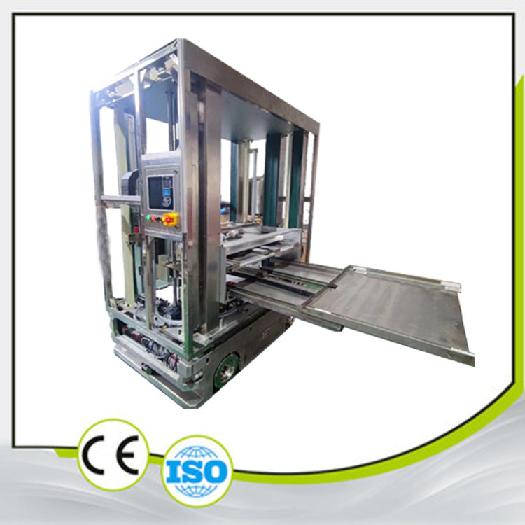 LCD Panel Transportation AGV Automated Guided Vehicle Dust-Free Operation Double Side Platform Load 100KG