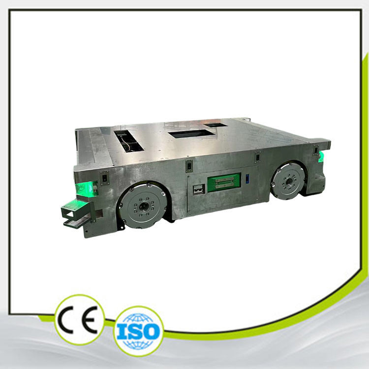 Omni-Directional AGV Automated Guided Vehicle Dust-Free Workshop Customizable Docking Mechanism On Top Load 800KG