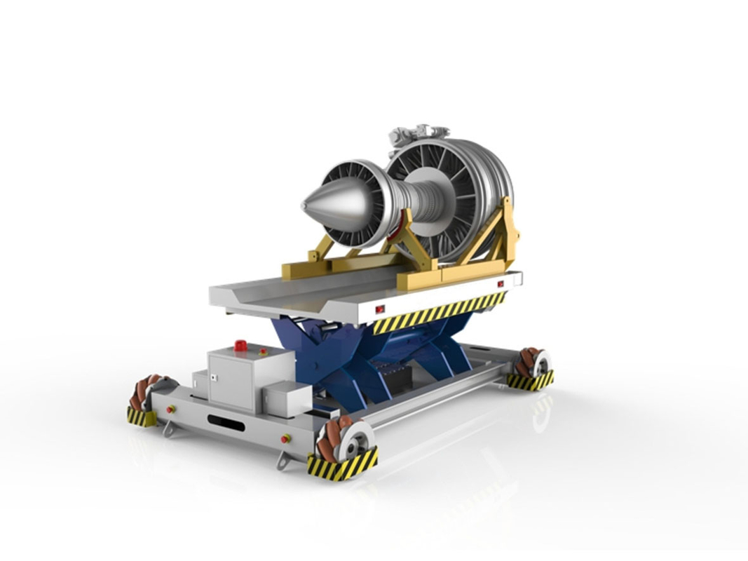 Attitude Adjustment AGV Automated Guided Vehicle Engine Installation Work Platform Jacking