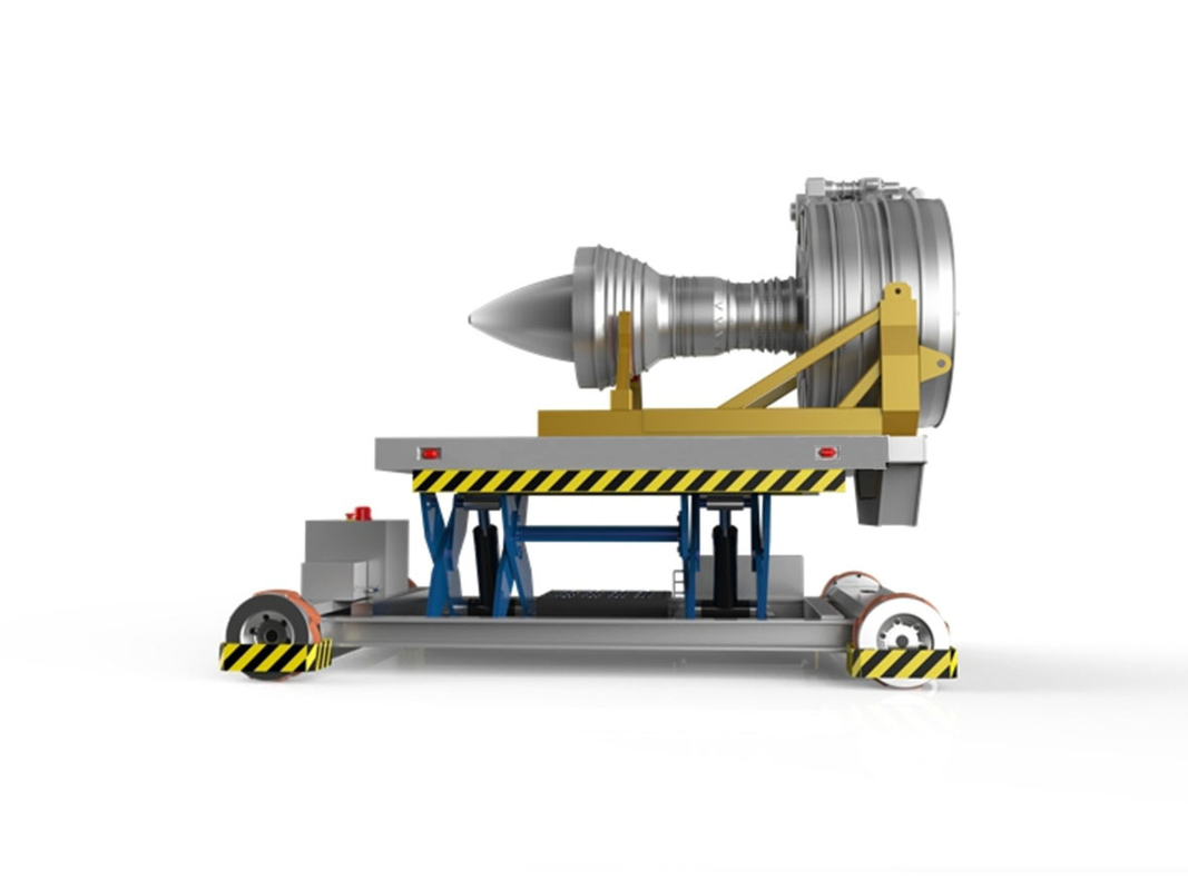 Attitude Adjustment AGV Automated Guided Vehicle Engine Installation Work Platform Jacking