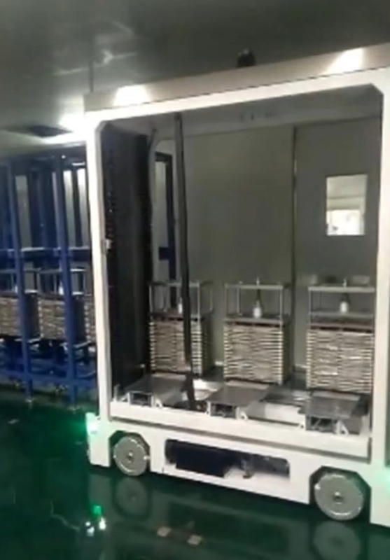 AGV Automated Guided Vehicle Mcnamum Wheel Drive Side Docking Telescopic Lifting Platform Load 150kg Custom