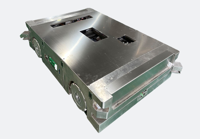 Omni-Directional AGV Automated Guided Vehicle Dust-Free Workshop Customizable Docking Mechanism On Top Load 800KG
