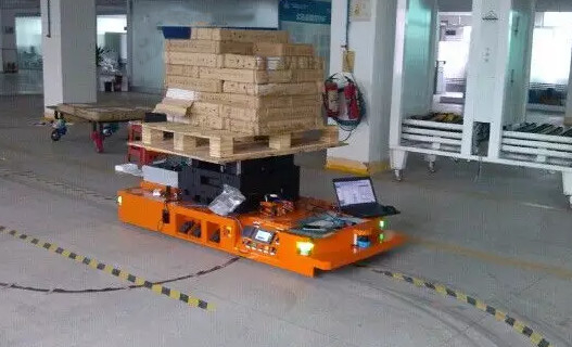 Electric Single-Lift Omnidirectional AGV Automated Guided Vehicle 1500KG Load Capacity Steering Wheel Drive