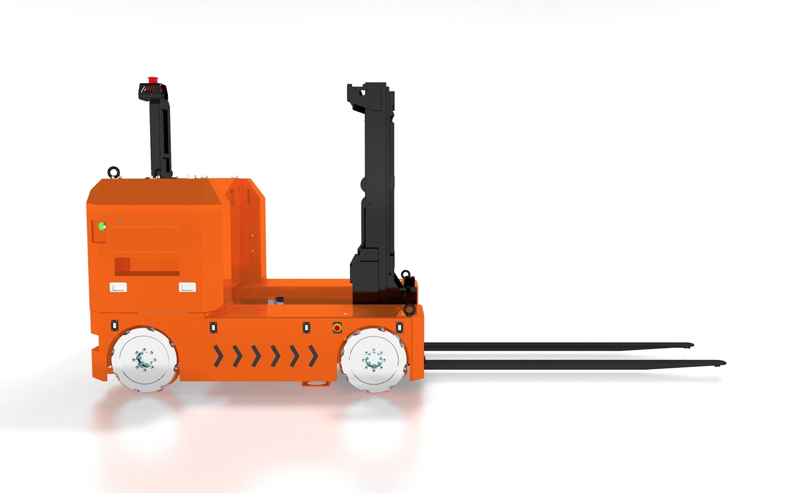 High Precision Reach Forklift AGV Material Handling Load 1500KG Fork Height 1.6m