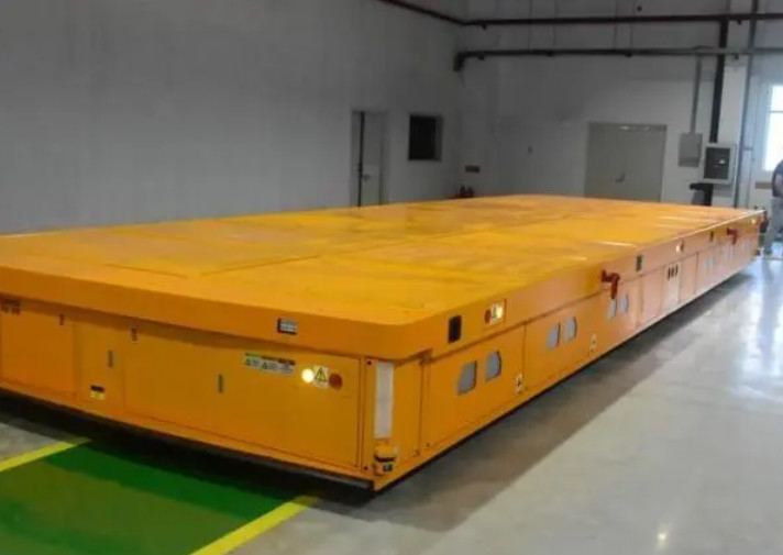 Load Capacity 10T AGV Automatic Guided Vehicle Electro-Hydraulic Scissor Mechanism Four Steering Wheel Drive